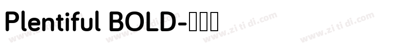 Plentiful BOLD字体转换